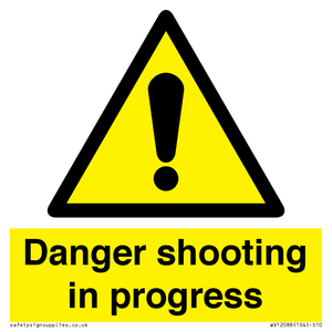Danger shooting in progress